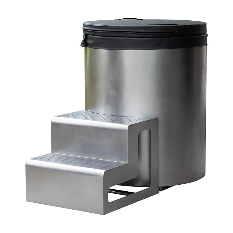 Pełna okrągła wanna z zimnym zanurzeniem ze stali nierdzewnej 304