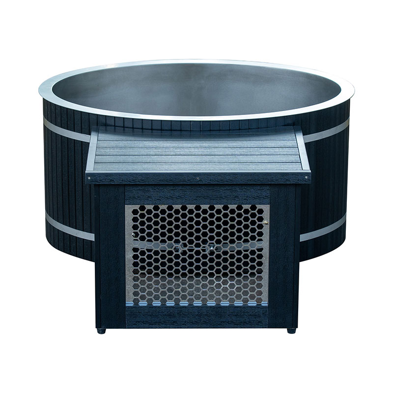 Owalna wanna do kąpieli na zimno z wanną ze stali nierdzewnej Owalna wanna do kąpieli na zimno z wanną ze stali nierdzewnej